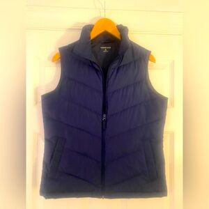 Lands' End Navy Puffer Vest